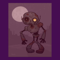 Rusty Zombie Robot posters