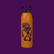 Rusty Zombie Robot water bottles