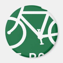 Ruta de la bici imán para frigorifico