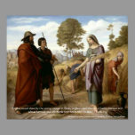 Ruth and Boaz Bible Scripture Art Print