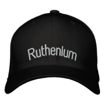 Ruthenium embroidered hats