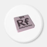 Rutherfordium del Rf Imán De Frigorífico
