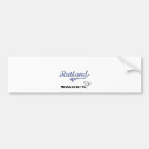 Rutland Massachusetts City Classic Bumper Stickers
