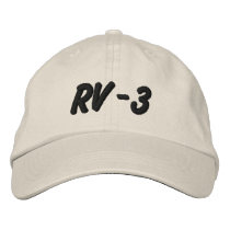 RV-3 embroidered hats