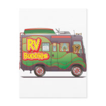 RV Buddies Camper Trailer RV postcards