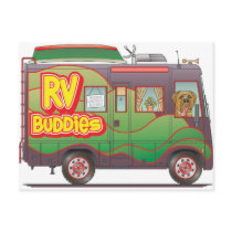 RV Buddies Camper Trailer RV postcards