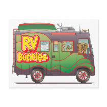 RV Buddies Post Cards postcards
