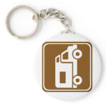 RV Campground Highway Sign keychains