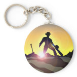 RWAC: Cowboy Chainsaw Spade Key Chains