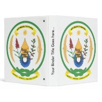 Rwanda Coat of Arms detail Vinyl Binders