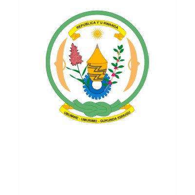 Rwanda Coat of Arms T-shirt by FlagTshirts