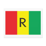 Rwanda Flag (1962) Postcard