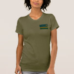 Rwanda Flag and Map T-Shirt