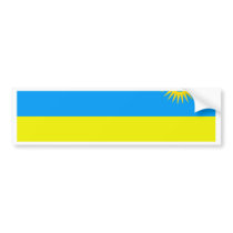 Rwanda Flag bumper stickers by coolcountry Rwanda Flag bumper stickers