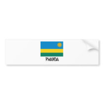 Rwanda Flag bumper stickers by flagshirt Rwanda Flag bumper stickers