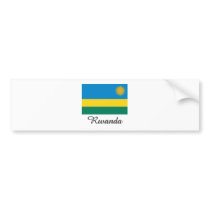 Rwanda Flag Design bumper stickers by flagshirt Rwanda Flag Design bumper stickers