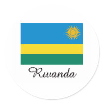 Rwanda Flag Design stickers by flagshirt Rwanda Flag Design stickers