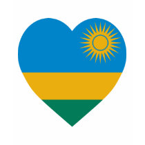 Rwanda Flag Heart t-shirts by Vexillophile Rwanda Flag Heart t-shirts