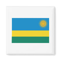 Rwanda FLAG International magnets by flagshirt Rwanda FLAG International magnets