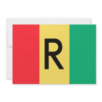 Rwanda Flag Personalized Invite