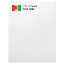 Rwanda Flag letterhead by flagshirts Rwanda Flag letterhead