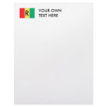 Rwanda Flag Letterhead Template