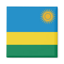 Rwanda Flag Magnet by FlagAndMap Rwanda Flag Magnet
