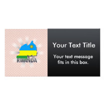 Rwanda Flag Map 2.0 Photo Card
