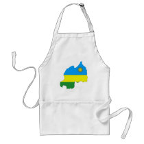 Rwanda flag map aprons by FlagStore Rwanda flag map aprons