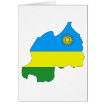 Rwanda flag map cards by FlagStore Rwanda flag map cards