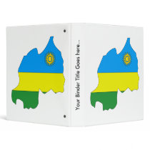 Rwanda Flag Map full size Binders