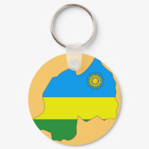 Rwanda flag map keychains by FlagStore Rwanda flag map keychains