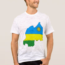 Rwanda flag map t-shirts by FlagStore Rwanda flag map t-shirts