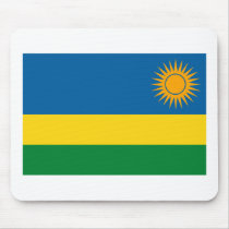 Rwanda Flag Mousepad by FlagTshirts Rwanda Flag Mousepad