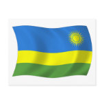 Rwanda Flag Postcard