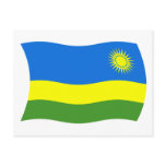 Rwanda Flag Postcard