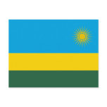 Rwanda Flag Postcard