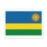 Rwanda Flag Postcard