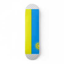 Rwanda Flag Custom Skateboard