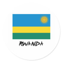 Rwanda Flag stickers by flagshirt Rwanda Flag stickers