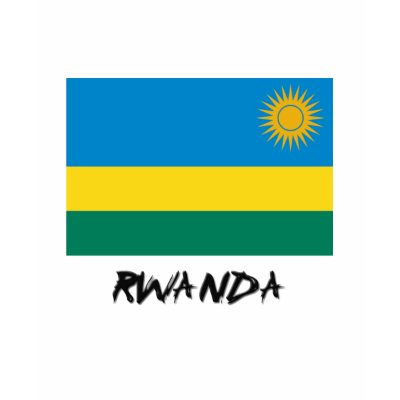 Rwanda Flag T Shirts by flagshirt