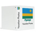 Rwanda Flag with name in Russian binders