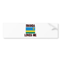 Rwanda Loves Me bumper stickers by flagshirt Rwanda Loves Me bumper stickers