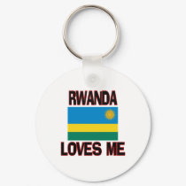 Rwanda Loves Me keychains by flagshirt Rwanda Loves Me keychains