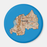 Rwanda Map Magnet