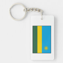 Rwanda – Rwandan Flag Acrylic Key Chains