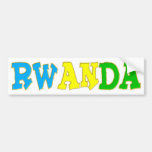 Rwanda the land of 1000 hills bumper sticker