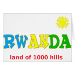 Rwanda the land of 1000 hills card