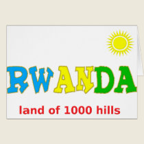 Rwanda the land of 1000 hills cards