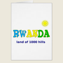 Rwanda the land of 1000 hills cards
